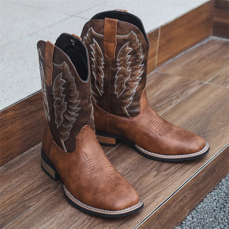 Alexander - Klassische Western-Cowboystiefel mit ganztägigem Komfort