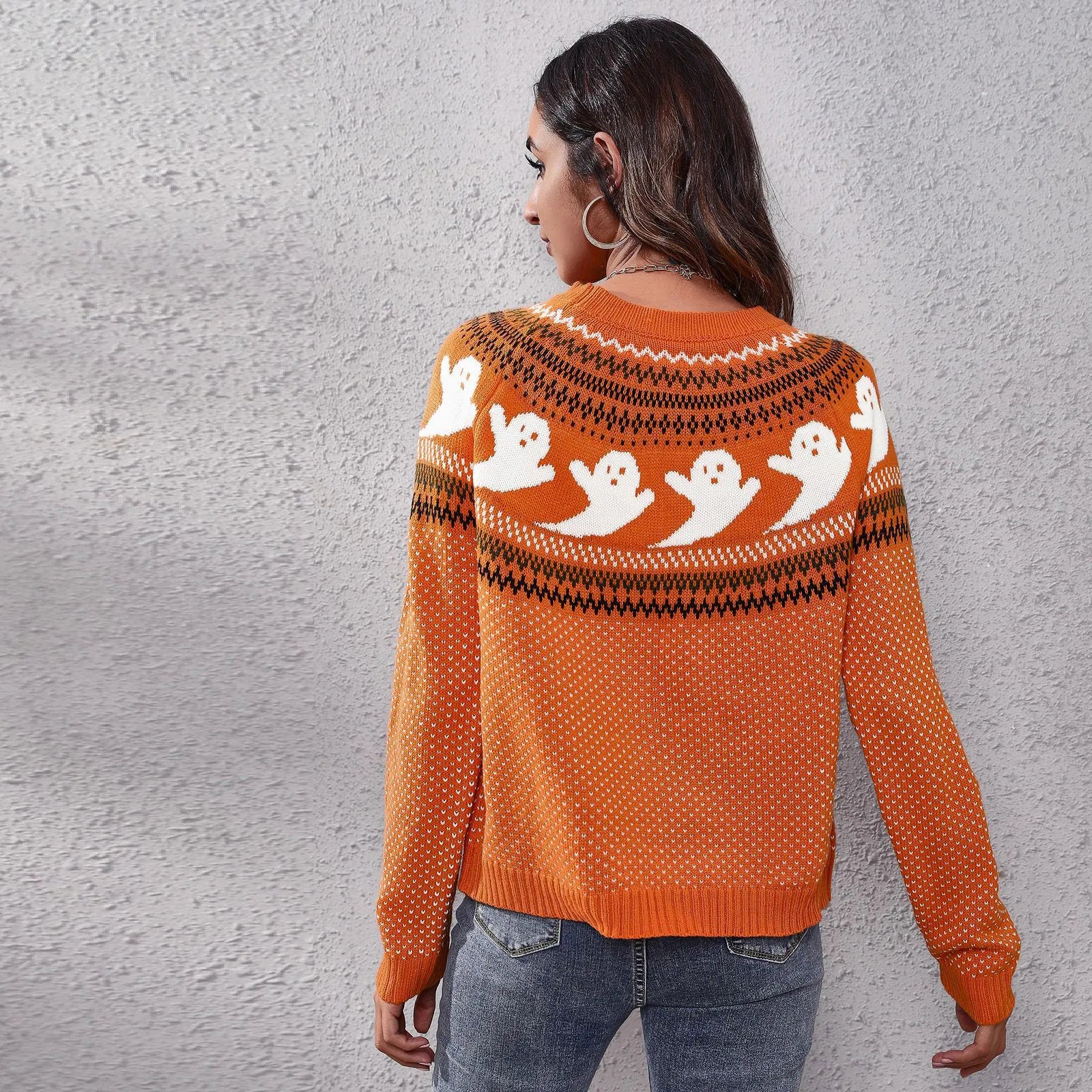 Halloween Geist Vintage Pullover