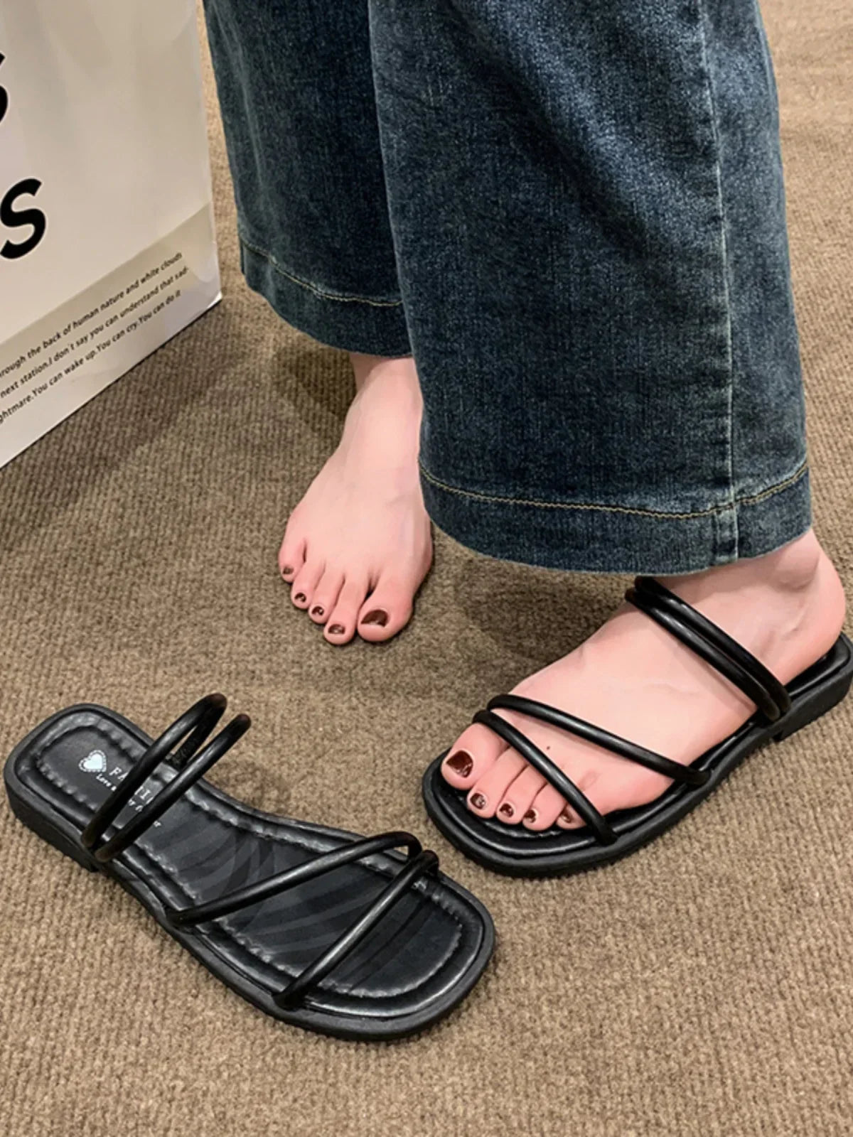 SquareStep Damen-Sandalen mit Blockabsatz – Elegantes Sommer-Fußbett