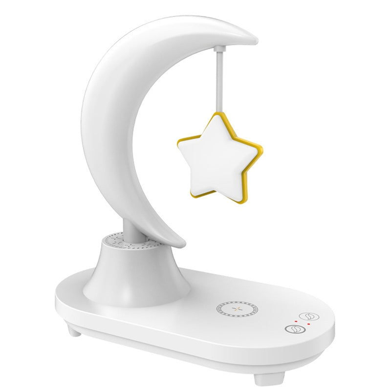 LunaTune – Kabellose Mondlicht Tischlampe mit Bluetooth-Lautsprecher und Ladefunktion