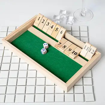 Lustige Familienspiele | Shut The Box-Brettspiel