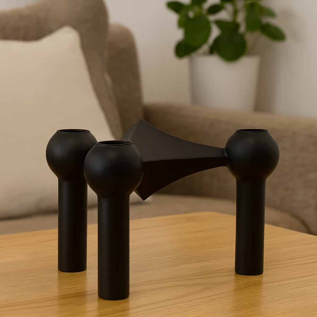 Silverscape | Moderner nordischer Kerzenständer