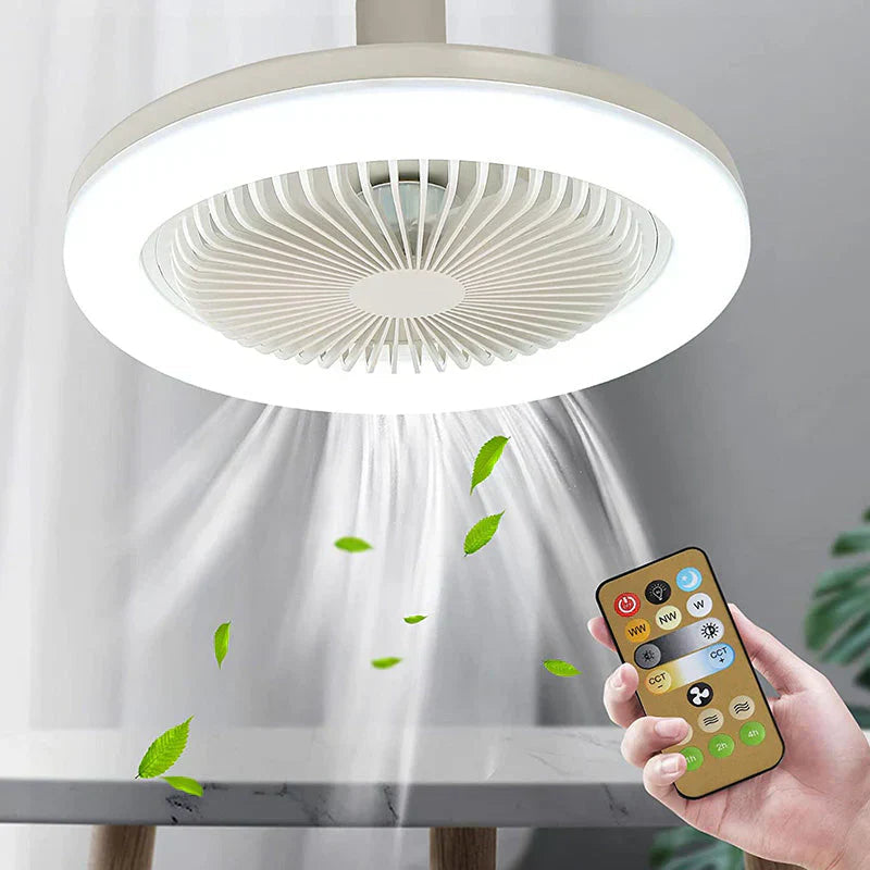 AeroGlow - Moderner LED Deckenventilator mit Fernbedienung