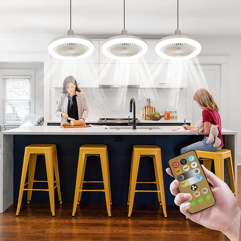 AeroGlow - Moderner LED Deckenventilator mit Fernbedienung