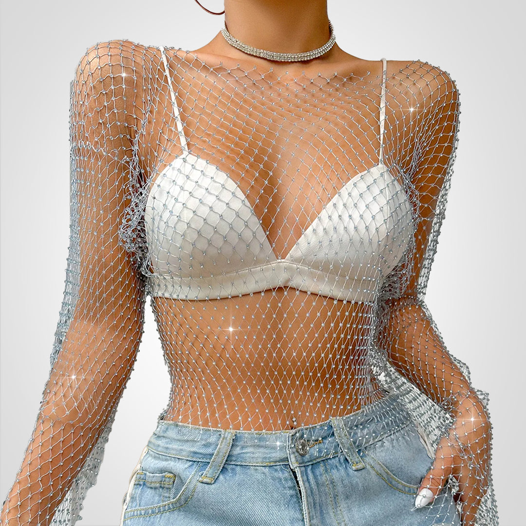 Sparkle | Crop Top mit Glitzer