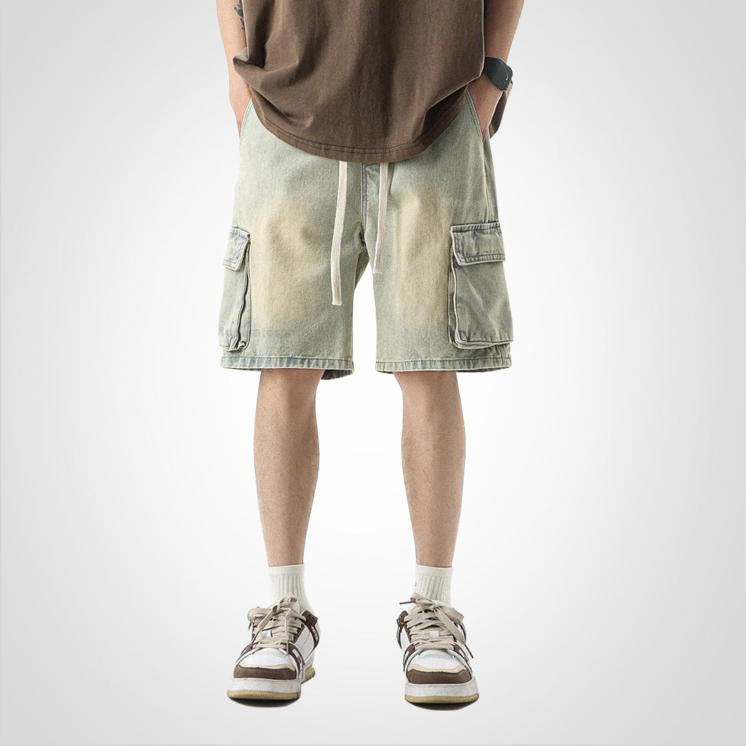 StreetEase | Denim Cargo Shorts