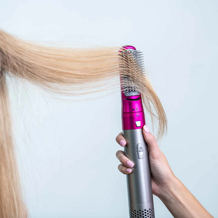AeroFlow Rundbürste Haartrockner – Professionelles Styling mit einstellbarer Wärme & Geschwindigkeit