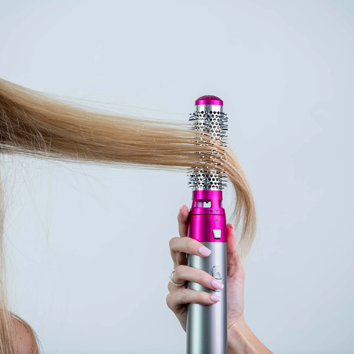 AeroFlow Rundbürste Haartrockner – Professionelles Styling mit einstellbarer Wärme & Geschwindigkeit