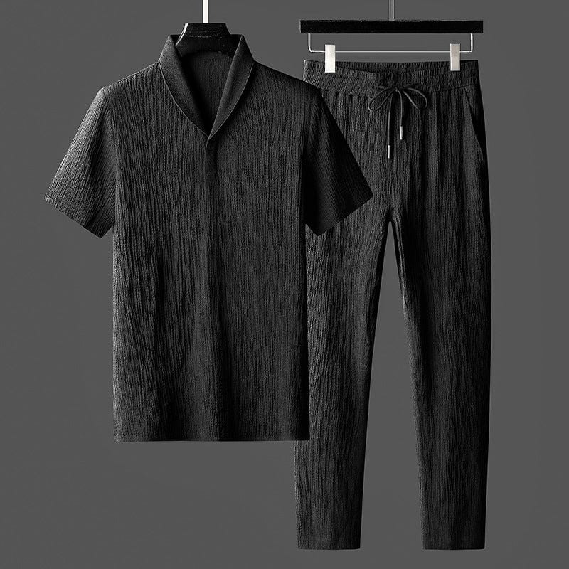 Lukas – Zweiteiliger Sommeranzug für Männer mit Kurzarm-T-Shirt und Cordhosen