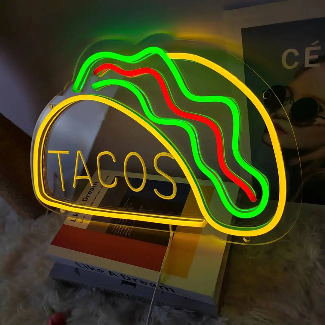 GlowBite Neon Fastfood Natlys – Schaffe eine trendige und lustige Atmosphäre