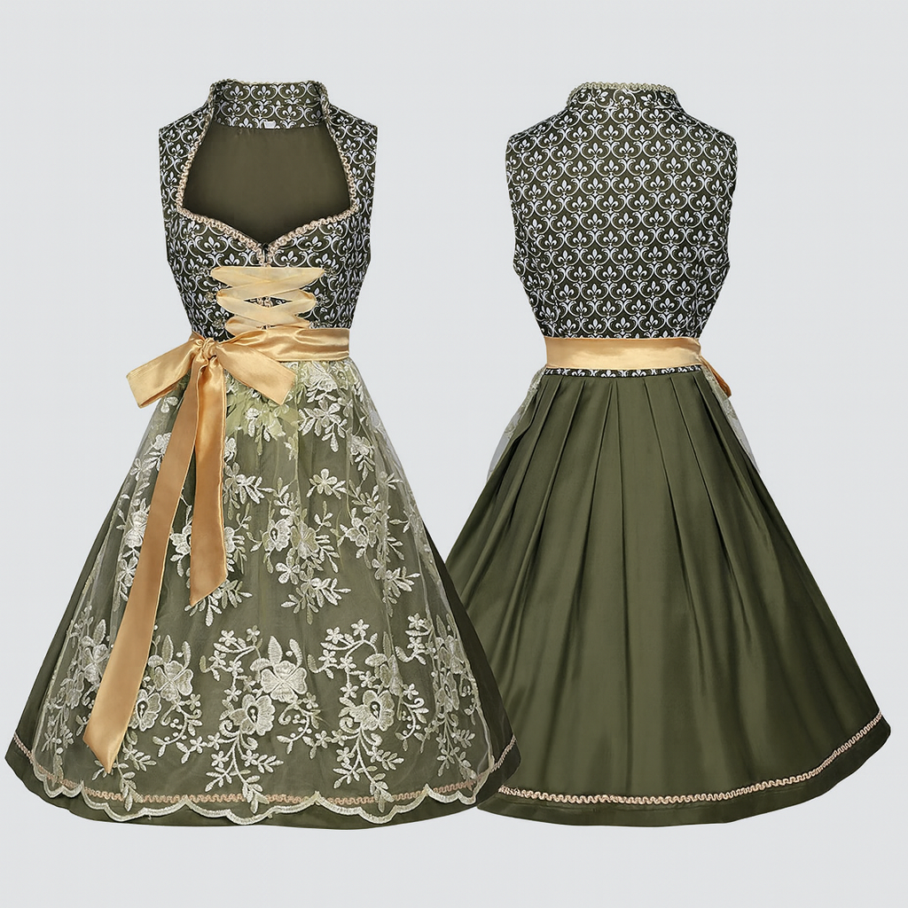 Oktoberfest Dirndl Damen – Mit Schürze