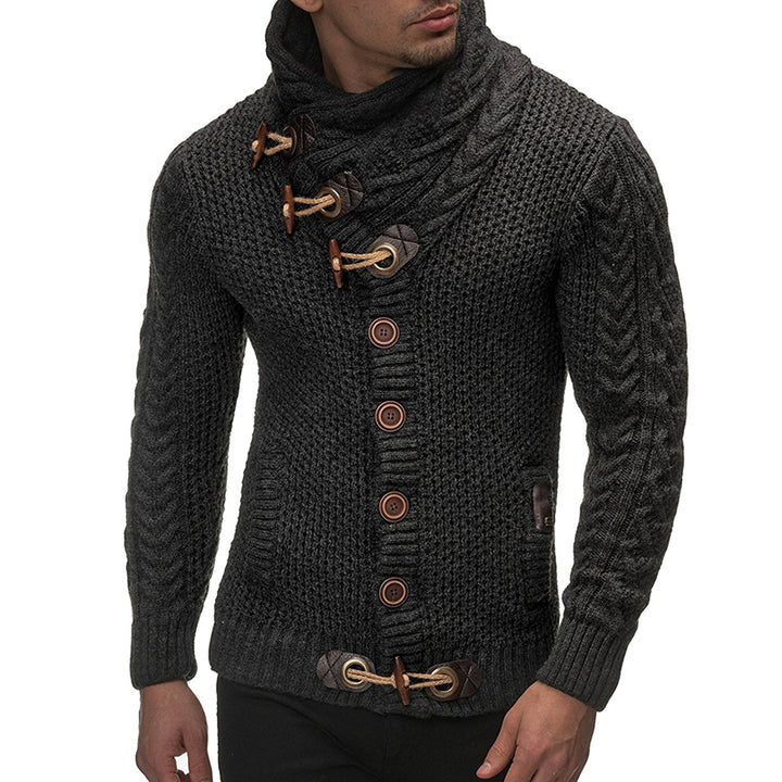 Kristian - Rollkragenpullover mit Schnallen und Taschen