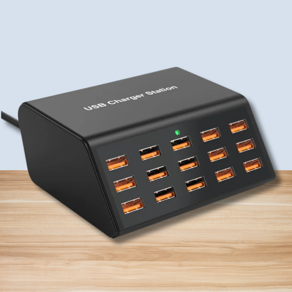 PowerDock - Hochgeschwindigkeits 12-Port USB-Ladestation