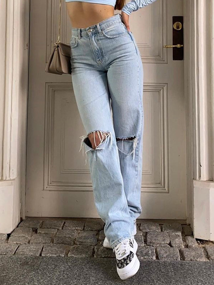 Stylische Baggy-Jeans für Damen