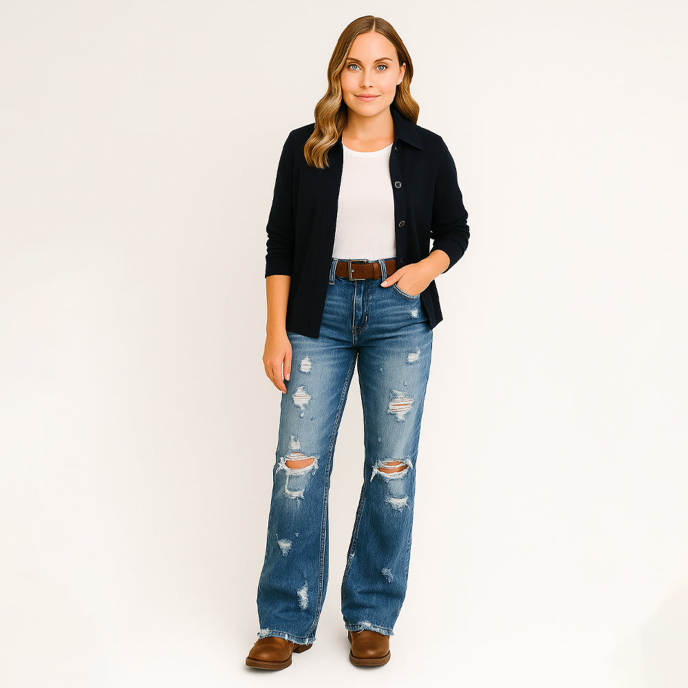 Adella Elegante Jeans mit niedriger Taille