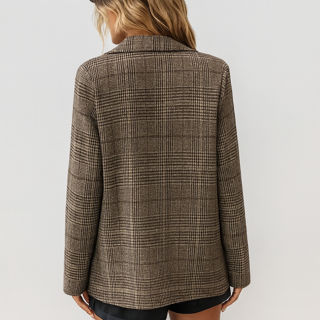 Velliora | Eleganter Plus-Size Tweedblazer