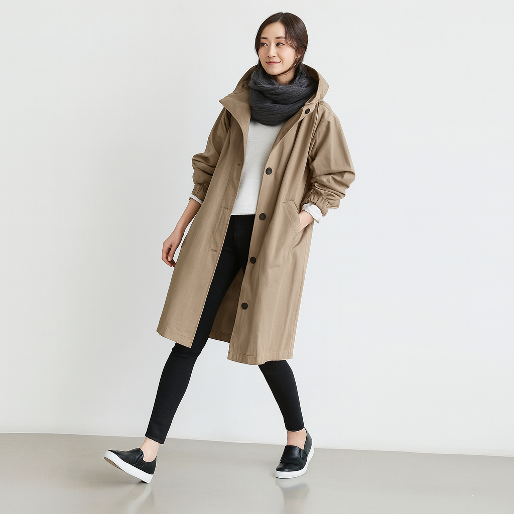 Vellora | Eleganter, wasserdichter Trenchcoat