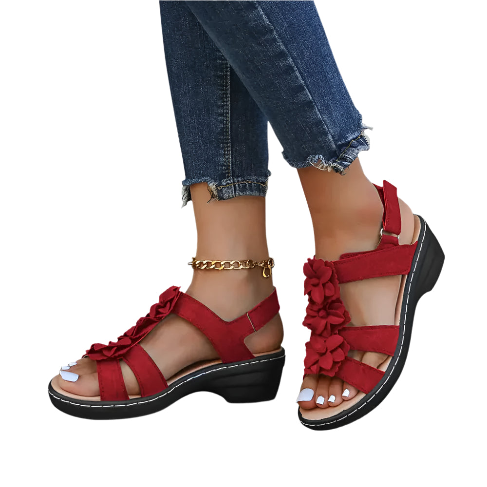 Freja Gepolsterte Ausrichtungs-Slipper – Stützende Keilform-Sandalen