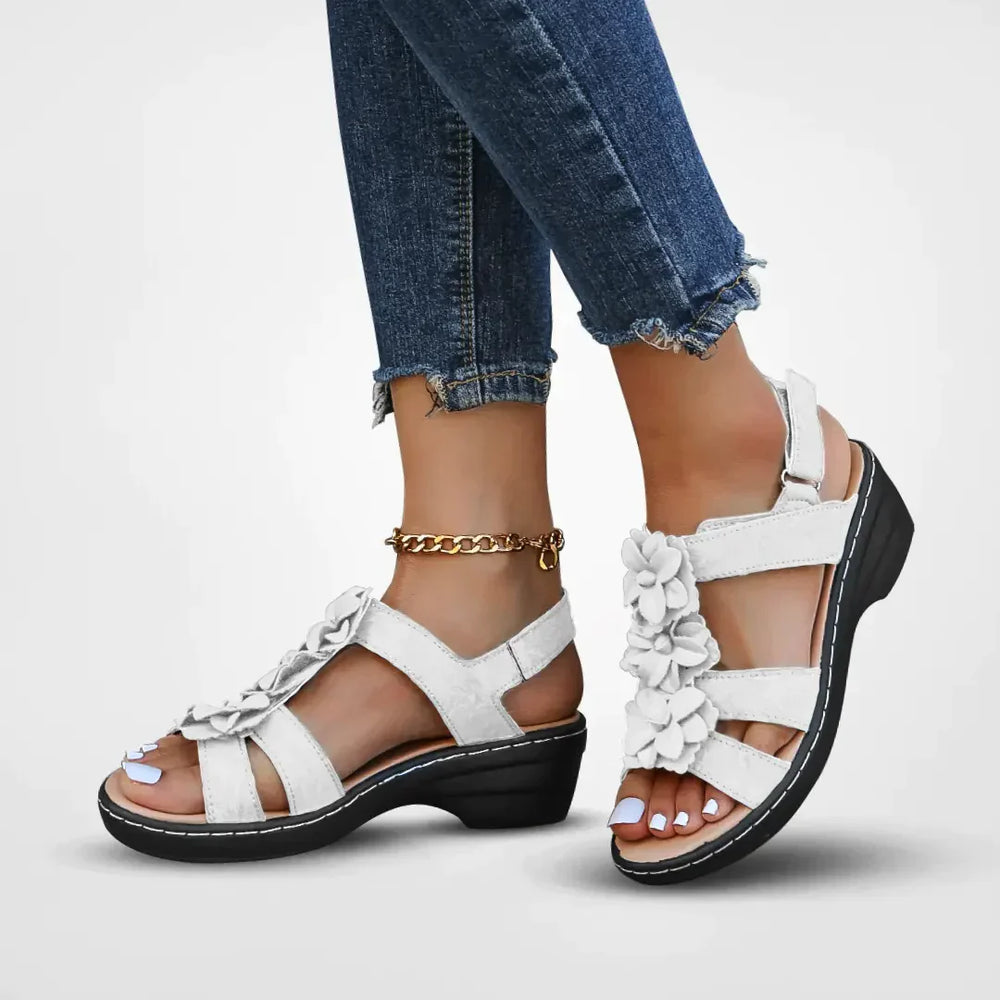 Freja Gepolsterte Ausrichtungs-Slipper – Stützende Keilform-Sandalen