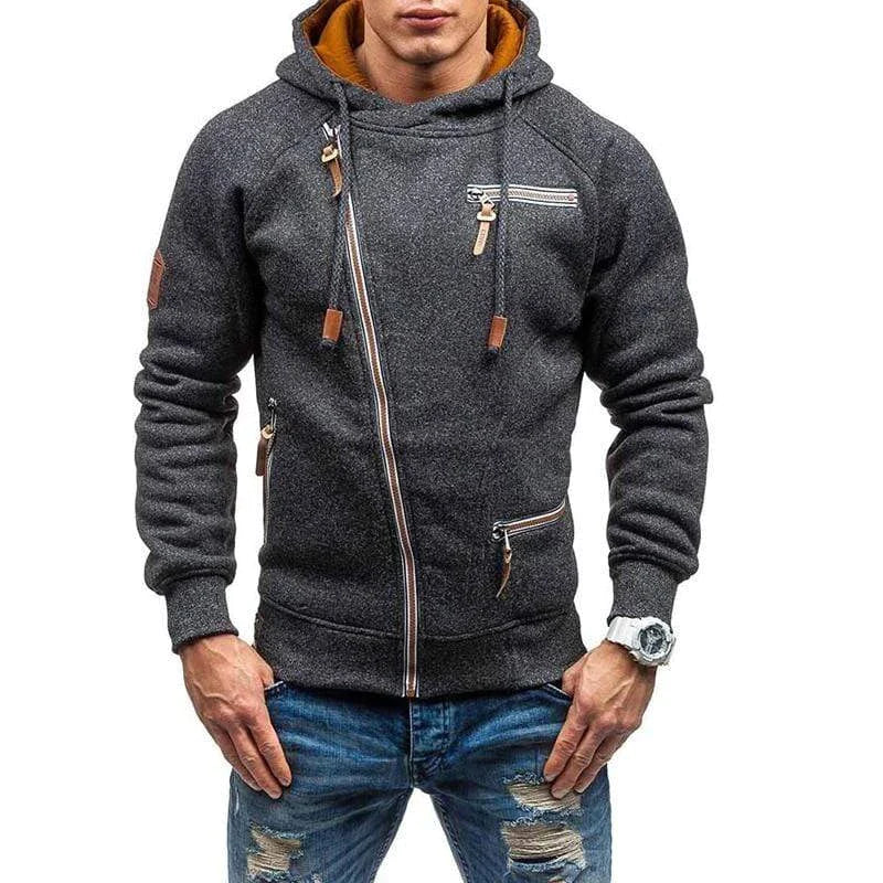 Loui - Kapuzenpullover mit Reißverschluss und mehreren Taschen