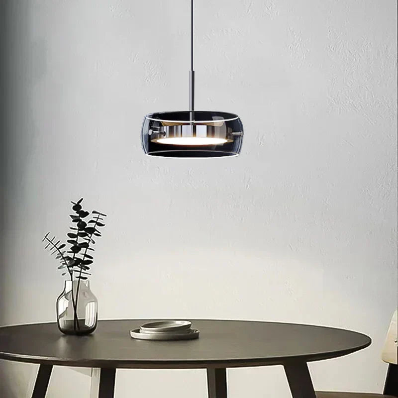 SmokeAura - Moderne gerauchtes Glas Pendelleuchte
