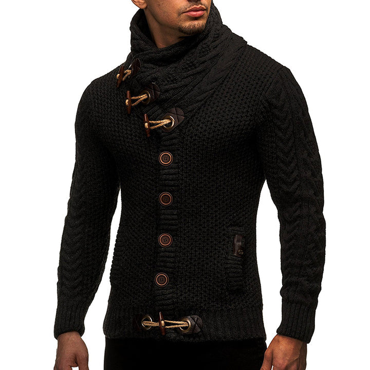 Kristian - Rollkragenpullover mit Schnallen und Taschen