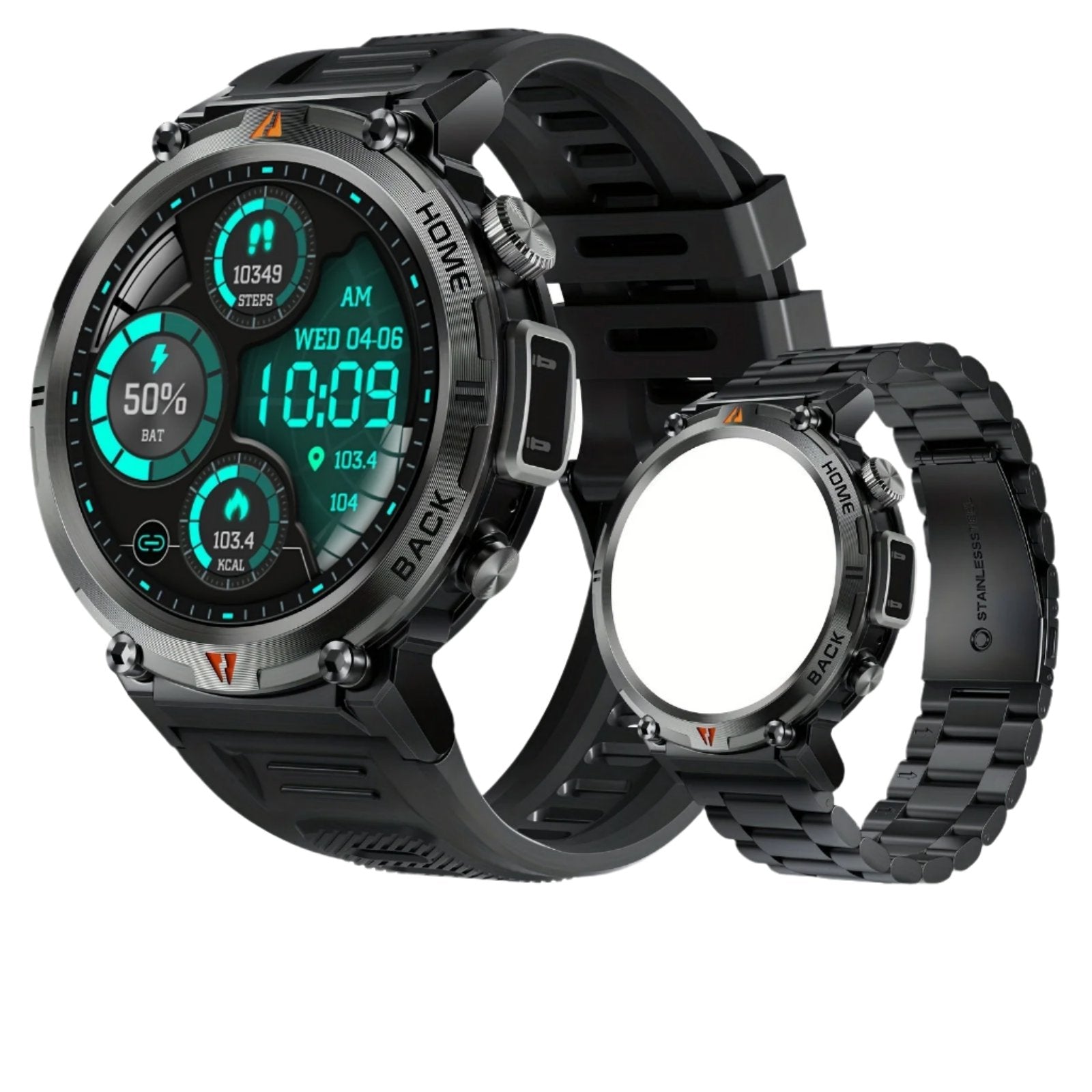 Leo - Taktische LED Fitness Smartwatch