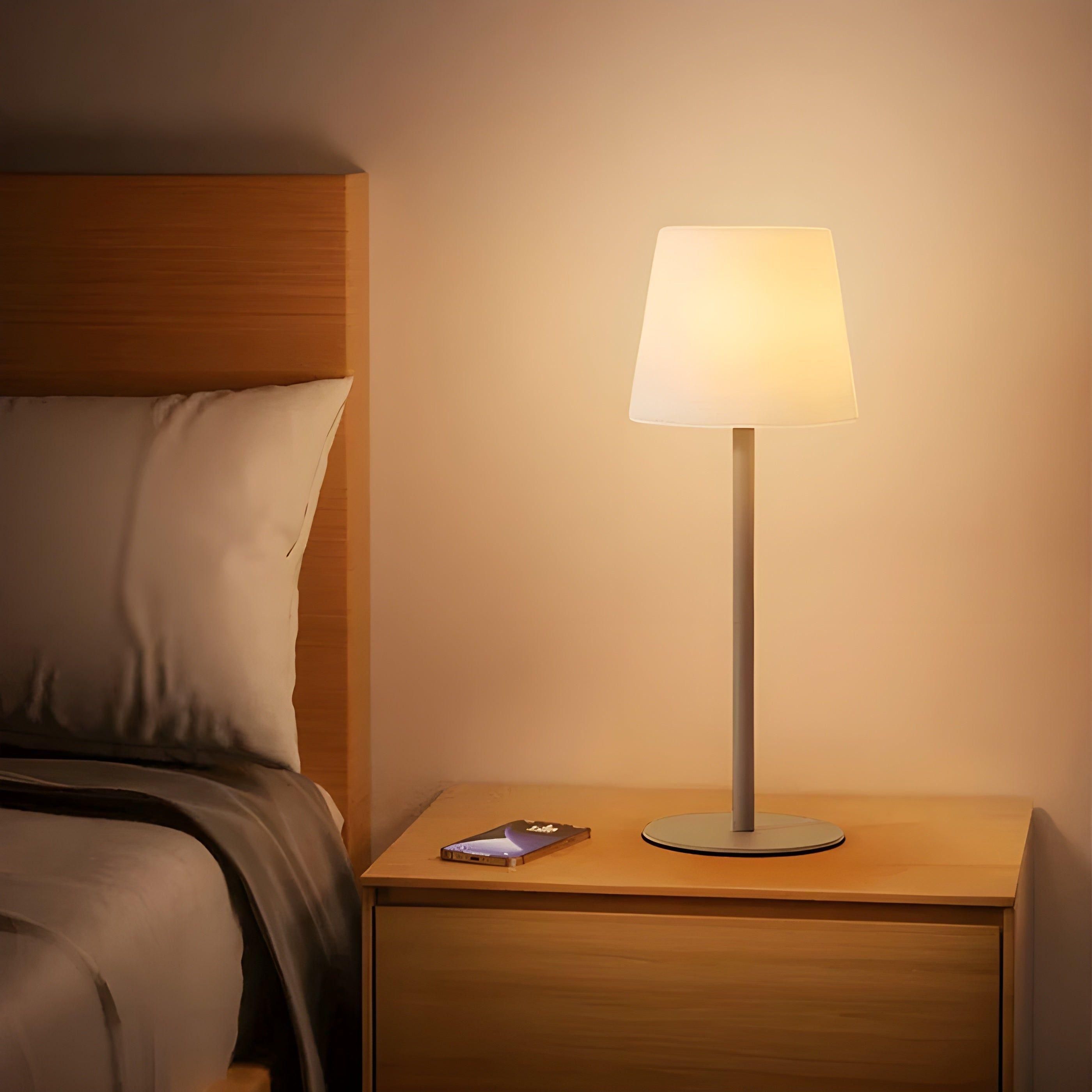 LumiGlow – Kabellose wiederaufladbare Lampe mit verstellbarer warmweißer Beleuchtung