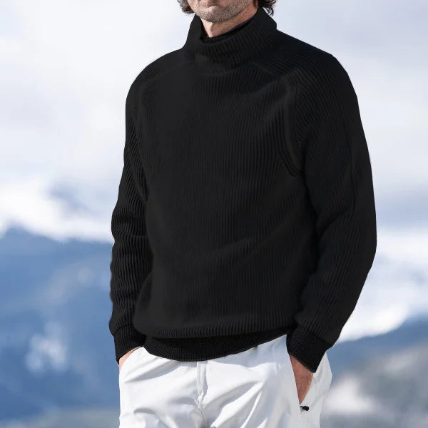 Victor - Gemütlicher Rollkragenpullover mit Rippstrick für Wärme und Stil