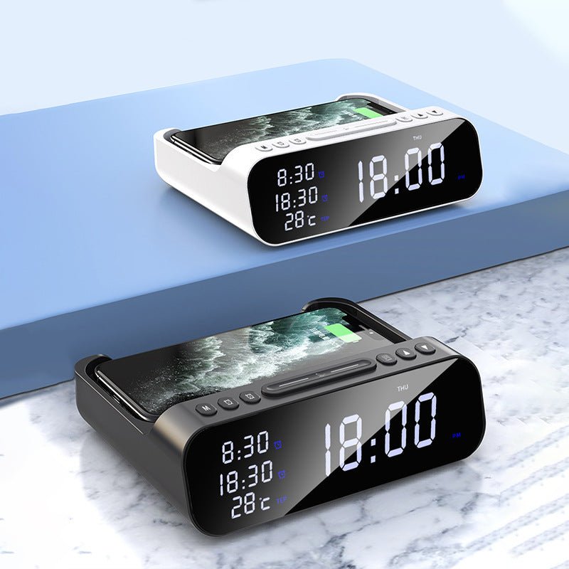 ChargeTime Pro – Digitaler Wecker mit drahtloser Ladung und großem Display