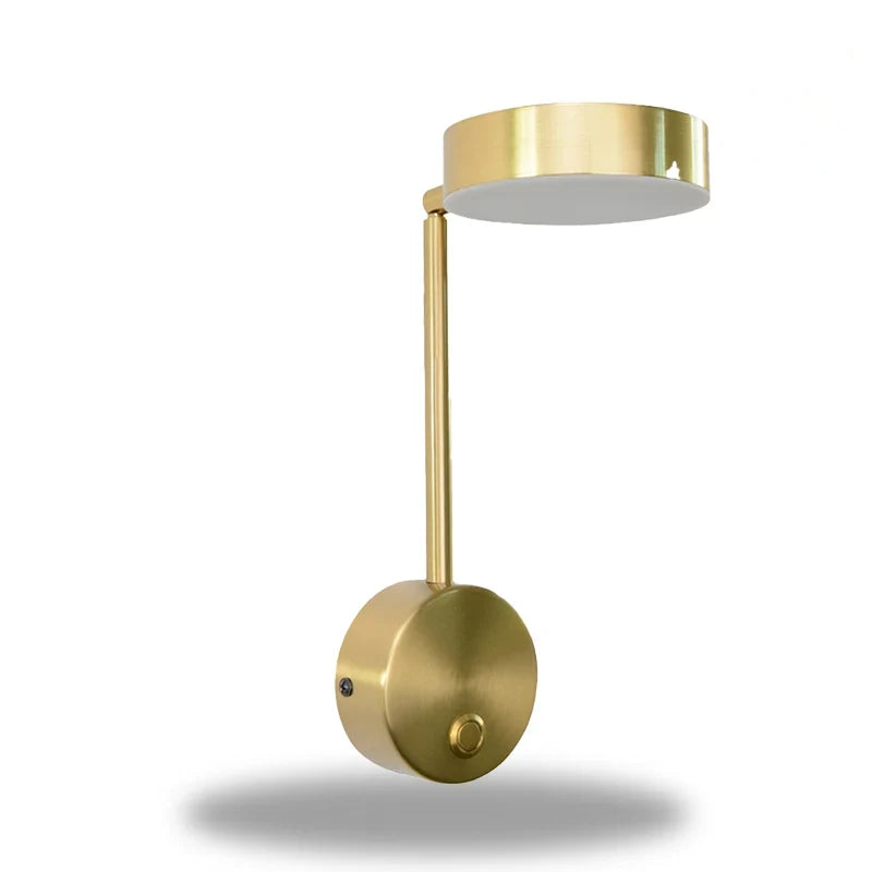 LumaFlex Guld LED Wandleuchte – Elegantes Design mit 360° drehbarem Kopf