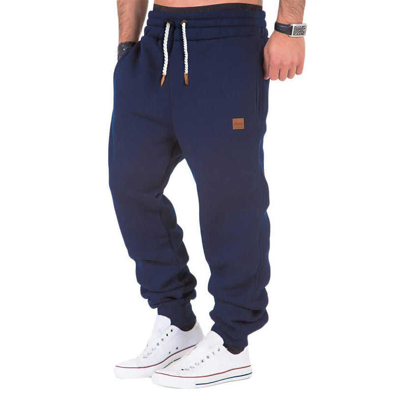 Max Comfort | Herren Einfarbige Jogginghose mit Kordelzug und elastischem Bund