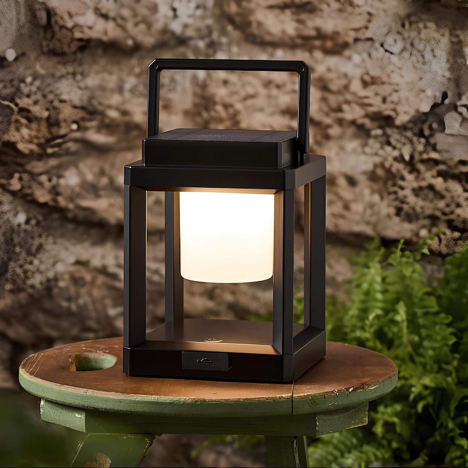 Lyssol Tragbare Solarlampe mit Verstellbarer Außenbeleuchtung