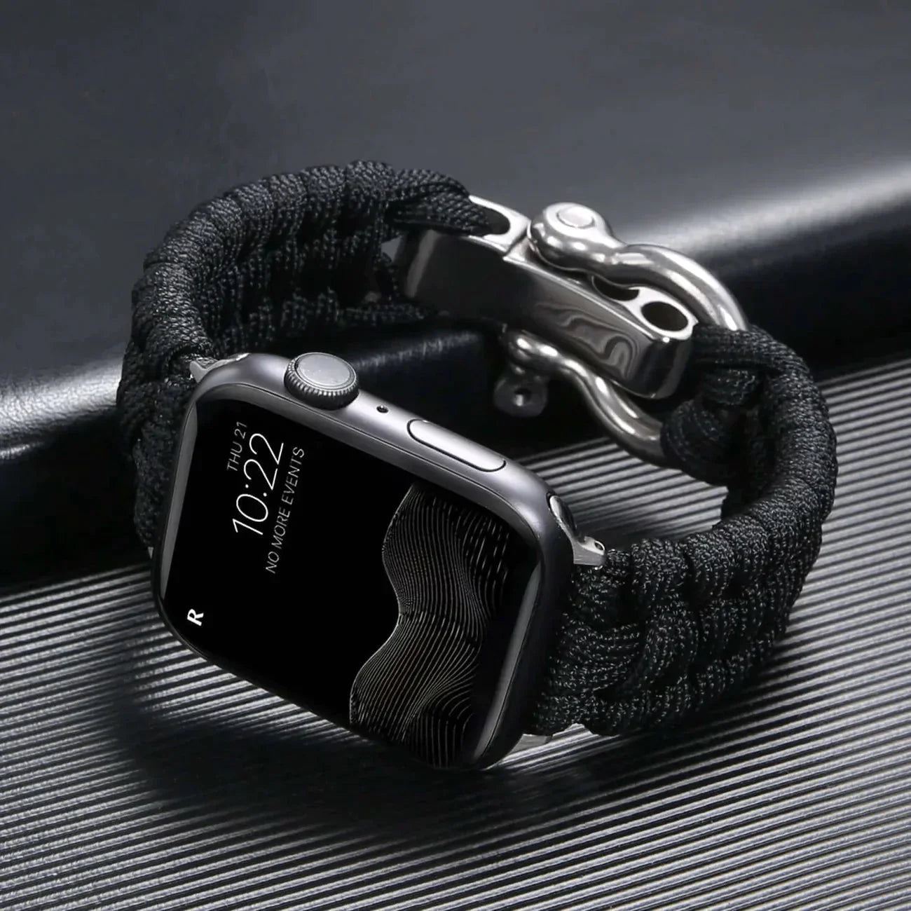 FlexiWrist Paracord Armband für Apple Watch - Robustes & verstellbares Band