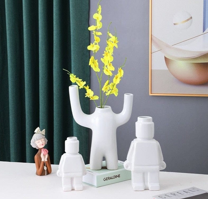 RoboBloom Moderne Robot Blumentöpfe – Einzigartige Dekoration für Ihr Zuhause