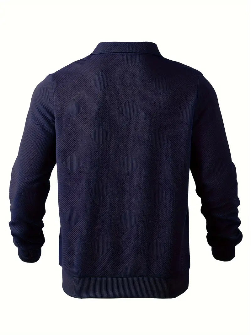 Henry - Bequemer Pullover mit Reißverschluss und Kragen