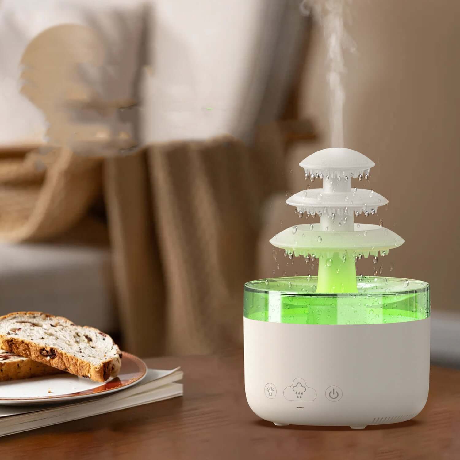 TranquilMist Aromatherapie-Diffusor – Mehrere Nebelstufen & Beruhigendes Licht