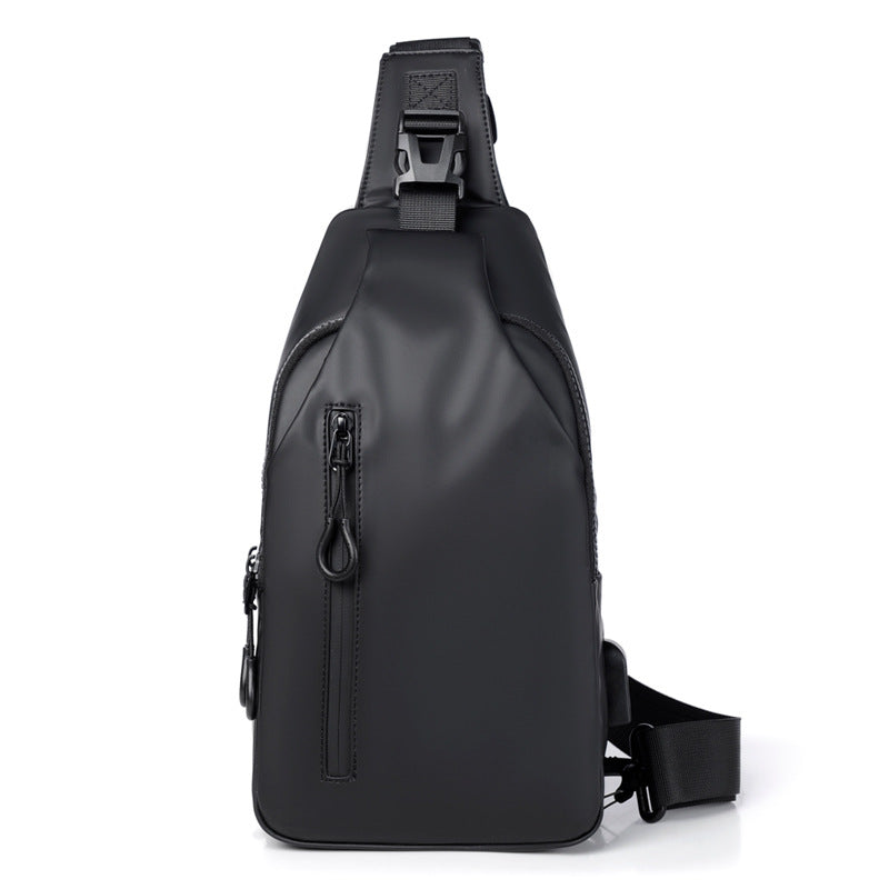 Dion - Schwarzer Crossbody-Rucksack für Männer