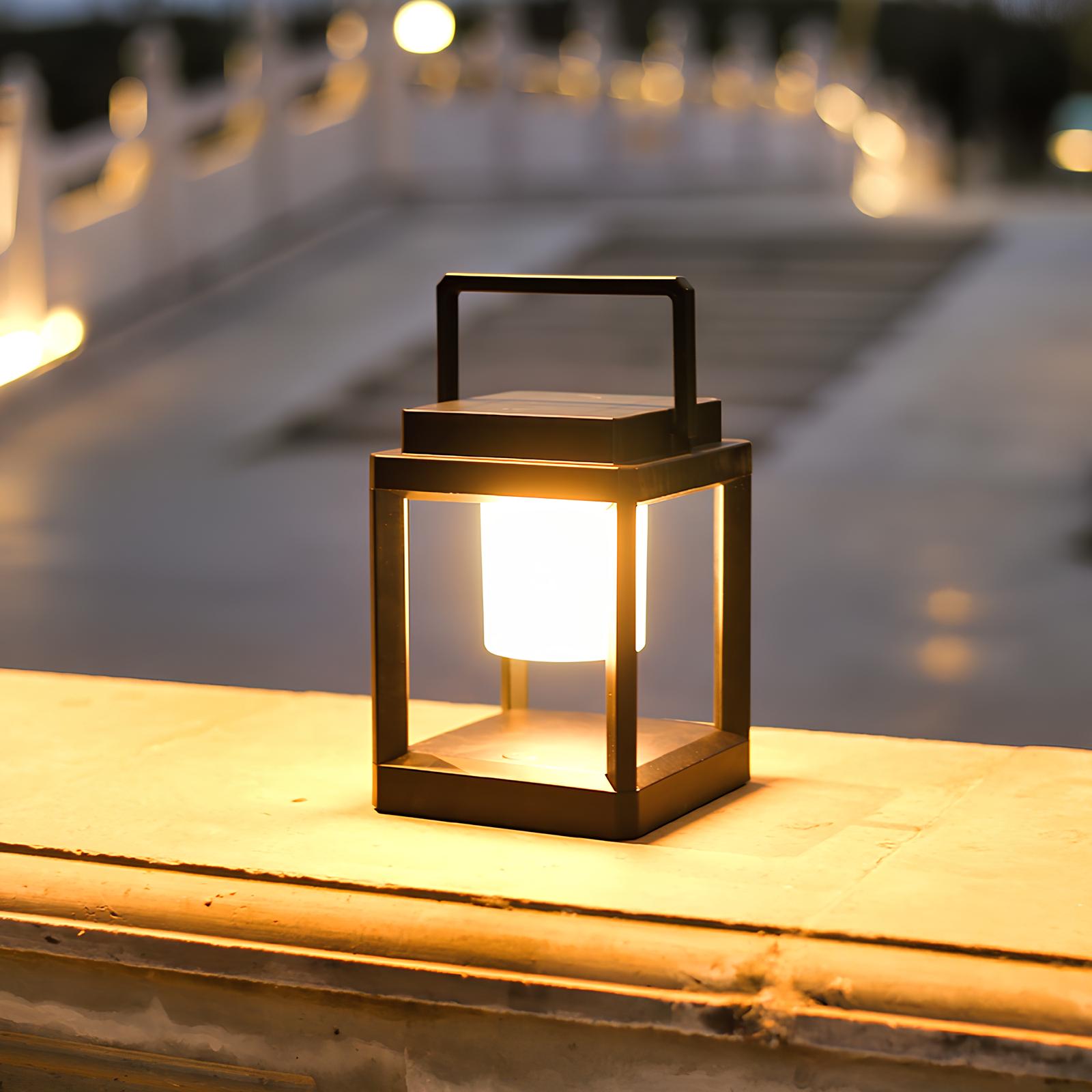Lyssol Tragbare Solarlampe mit Verstellbarer Außenbeleuchtung