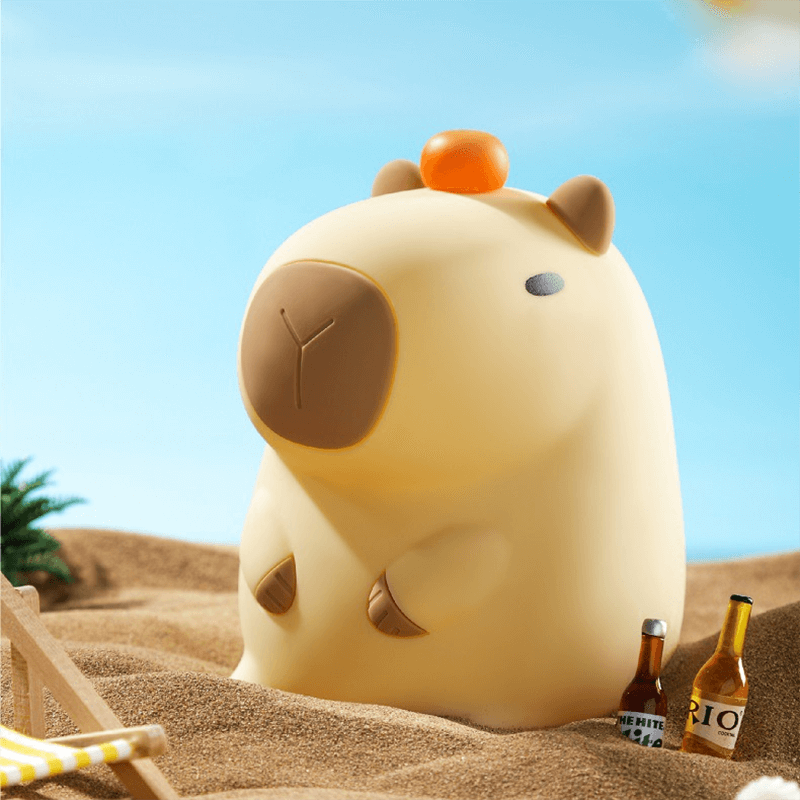 CappyGlow - Weiche Nachtlampe mit Capybara-Thema