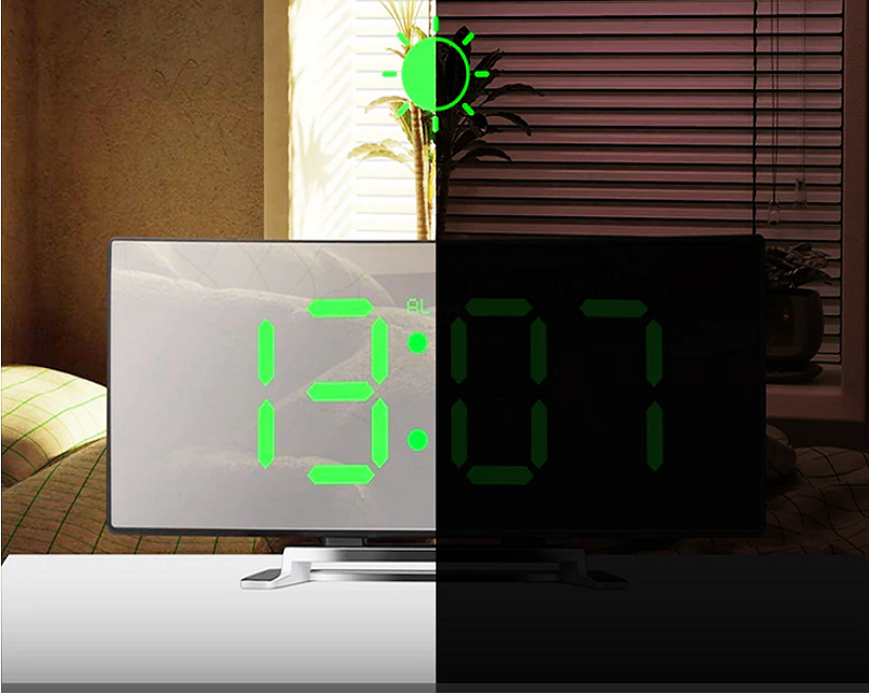 GlowTime - Modernes digitales Weckeruhr
