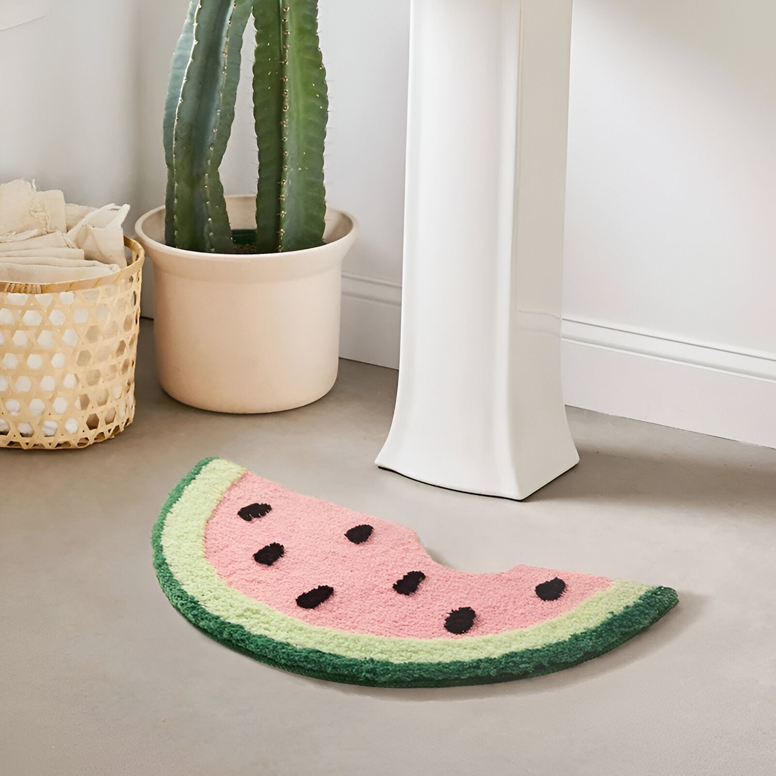 MeloMat - Raffiniertes Design Wassermelonen-Scheibe Badmatte