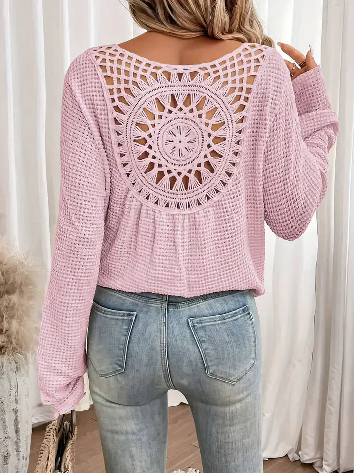 Susana | Boho Häkelpullover