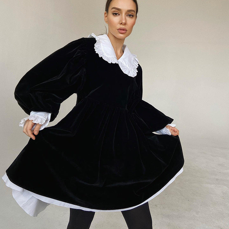 Lolita - Luxuriöses französisches Stil Puppenkragen Modekleid