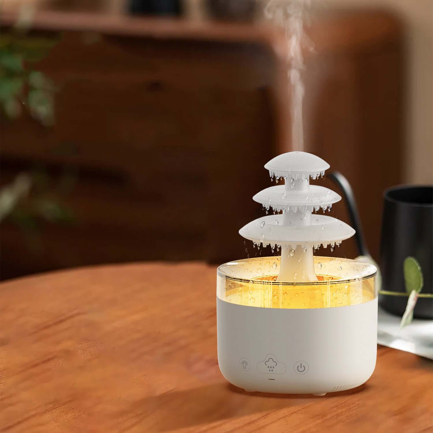 TranquilMist Aromatherapie-Diffusor – Mehrere Nebelstufen & Beruhigendes Licht