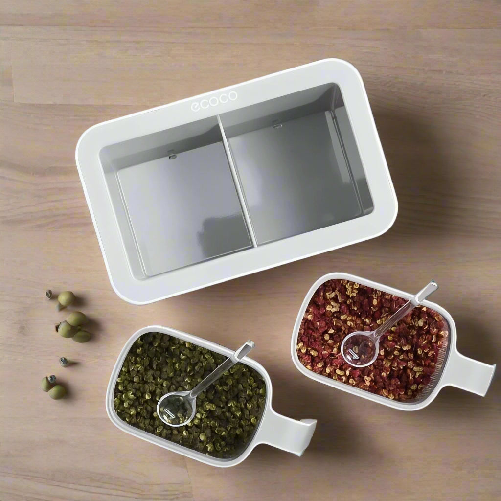 SpiceStack - Klar stapelbare Gewürzbehälter