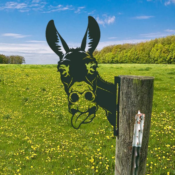 WildPost - Metall-Dyresilhuet-Zaunspitzen