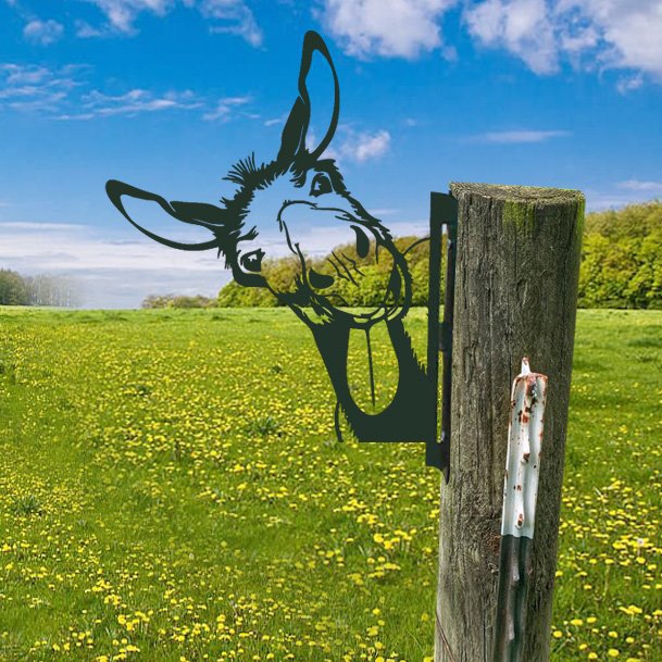 WildPost - Metall-Dyresilhuet-Zaunspitzen
