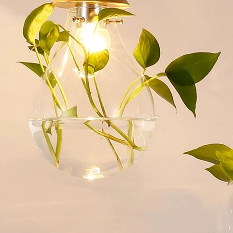 FloraGlow Hängeleuchte – Stilvolle Beleuchtung mit Eingebautem Pflanzenhalter