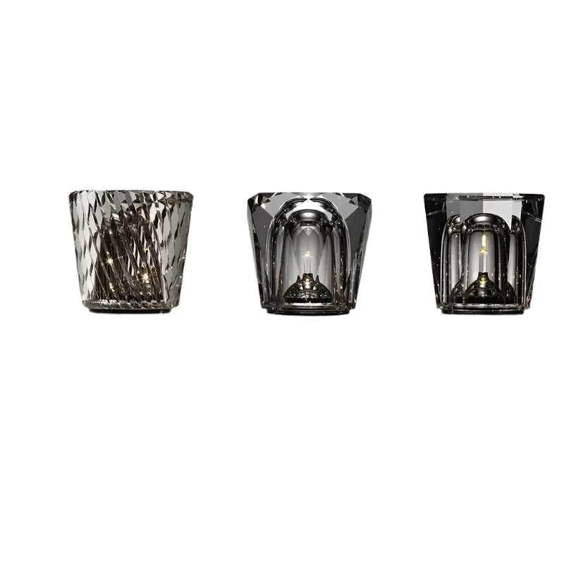 Lunara kabellose LED-Kristall-Tischlampe – Facettenbesetztes Stimmungslicht